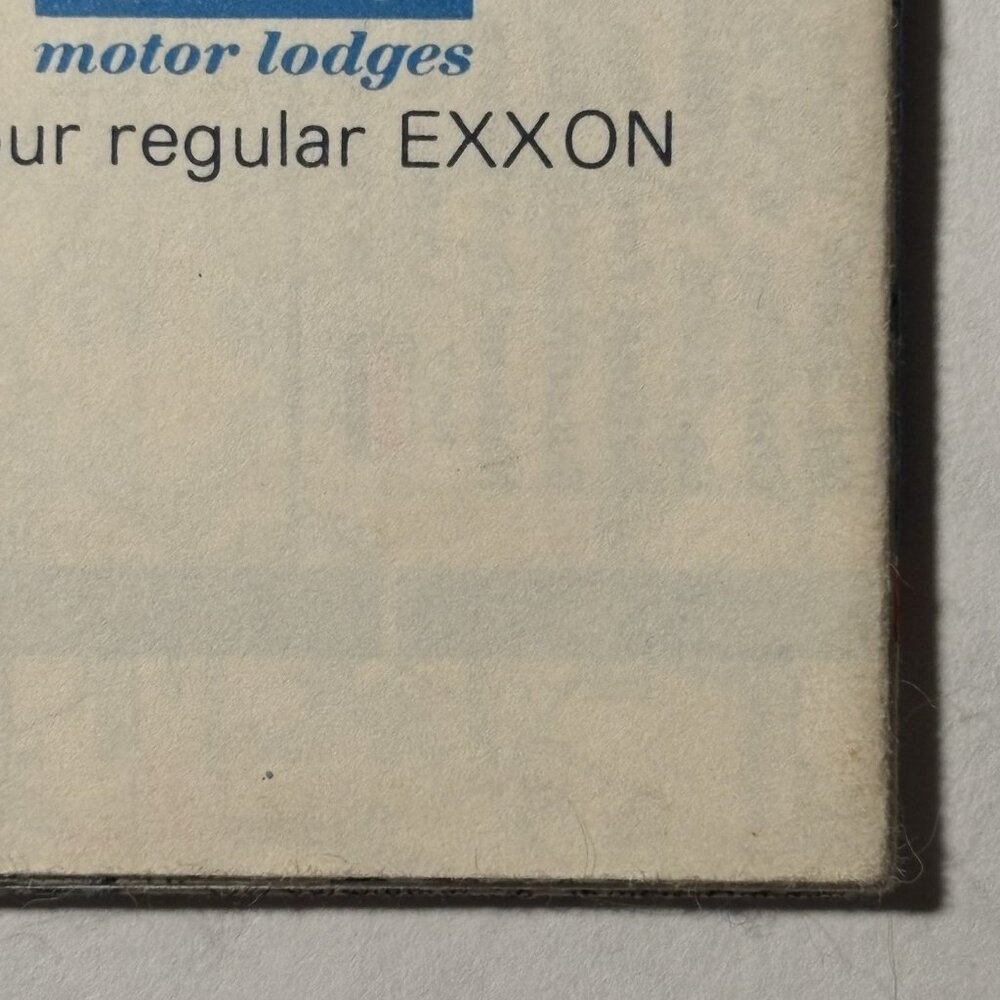 Vintage Exxon Oil Gas Delaware Maryland Virginia WVA US Travel Road Map 1975 - Picture 15 of 16